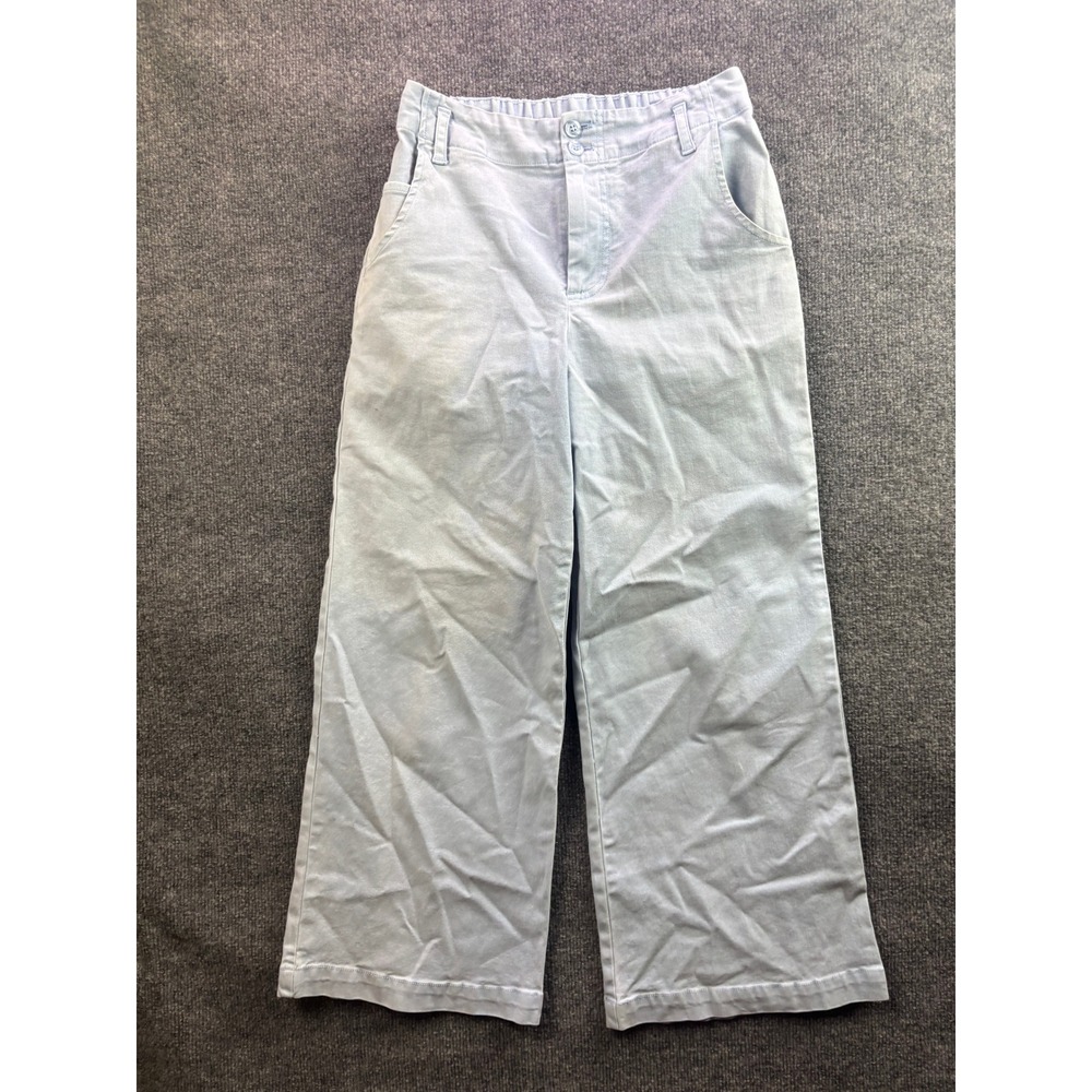 Young Fabulous & Broke Pants Womens XS Blue Wide Leg Cotton Lyocell Elastic Back